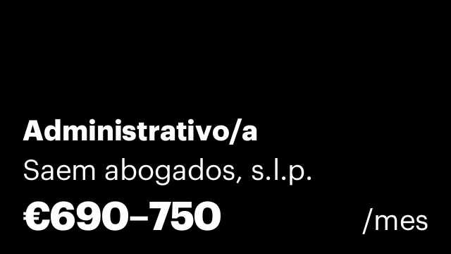 Administrativo/a