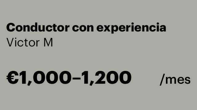 Conductor con experiencia