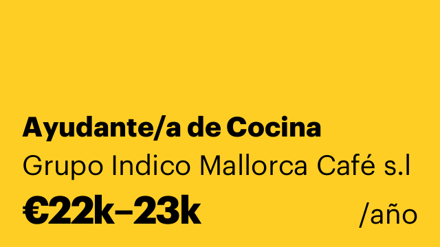 Ayudante/a de Cocina