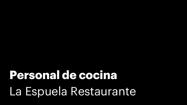 Personal de cocina