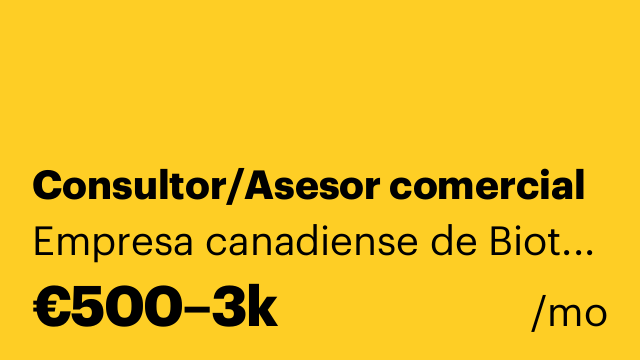 Consultor/Asesor comercial