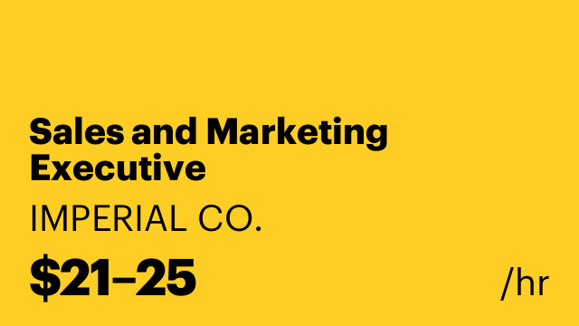 Sales and Marketing Executive