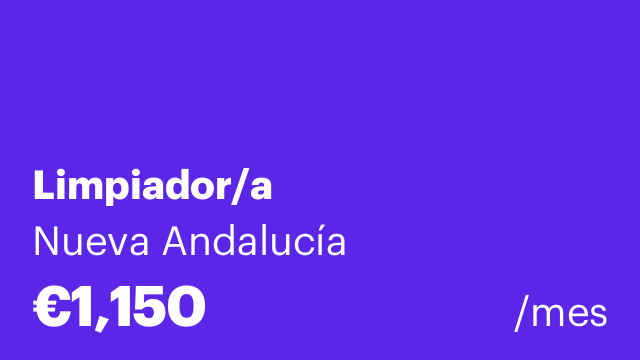 Limpiador/a