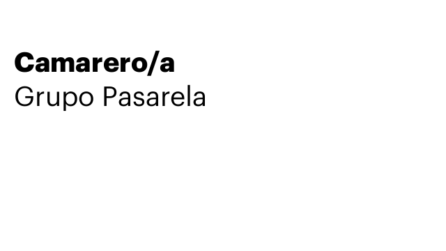 Camarero/a