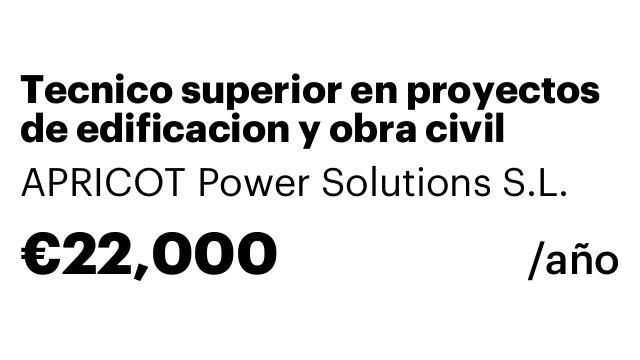 Tecnico superior en proyectos de edificacion y obra civil