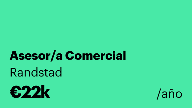 Asesor/a Comercial