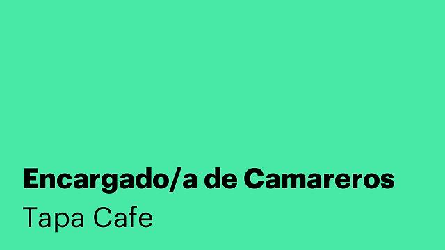Encargado/a de Camareros