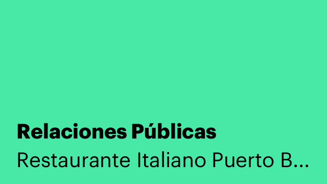 Relaciones Públicas