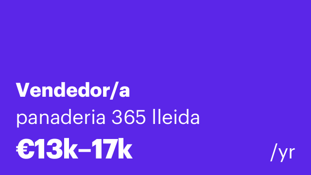 Vendedor/a