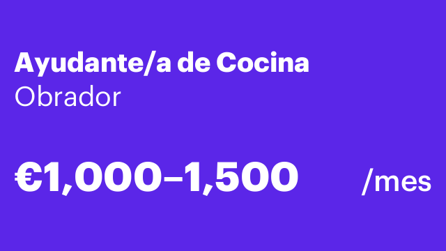 Ayudante/a de Cocina