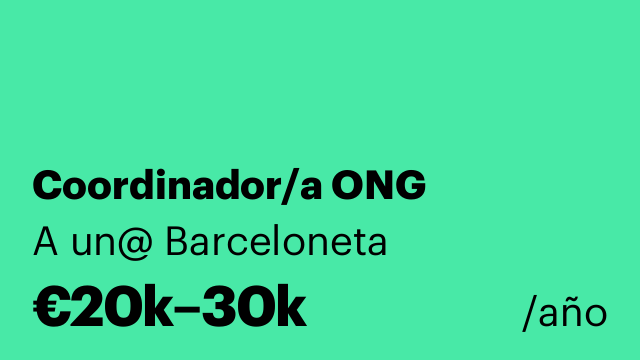 Coordinador/a ONG