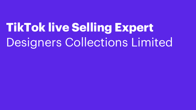 TikTok live Selling Expert