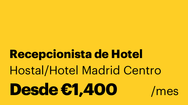 Recepcionista de Hotel