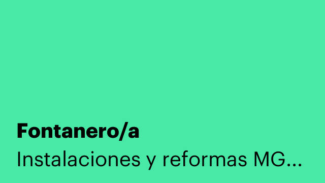 Fontanero/a