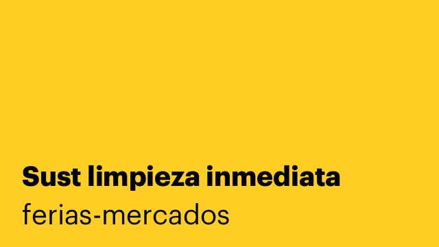 Sust limpieza inmediata