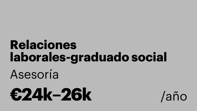 Relaciones laborales-graduado social