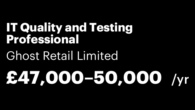 IT Quality and Testing Professional