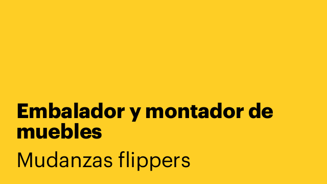 Embalador y montador de muebles
