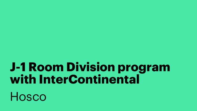 J-1 Room Division program with InterContinental Buckhead Atlanta
