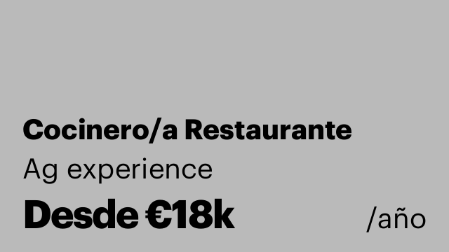 Cocinero/a Restaurante