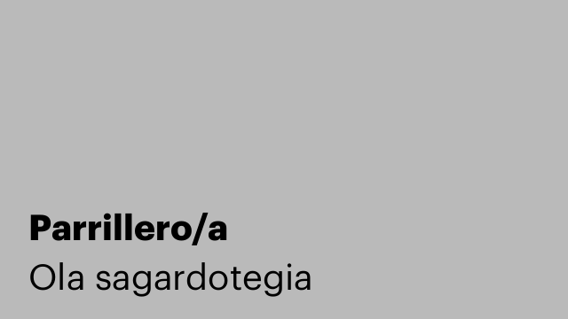 Parrillero/a
