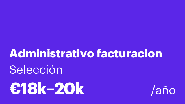 Administrativo facturacion