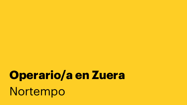 Operario/a en Zuera