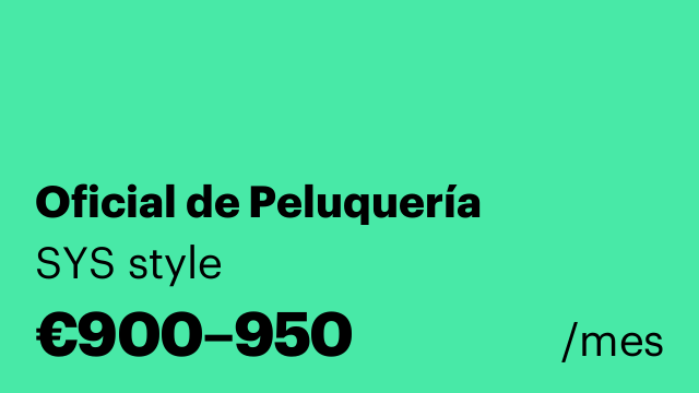 Oficial de Peluquería