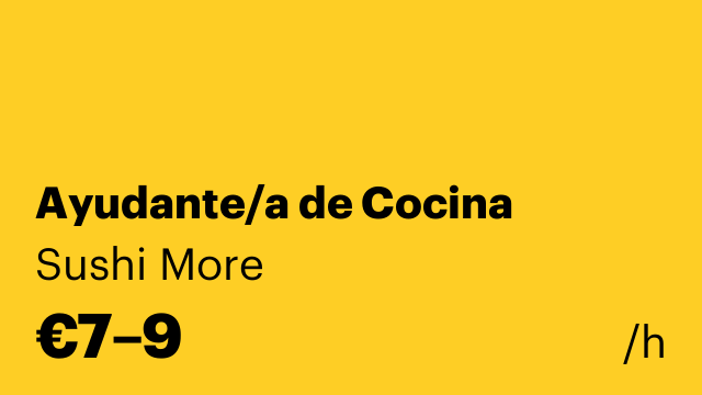 Ayudante/a de Cocina