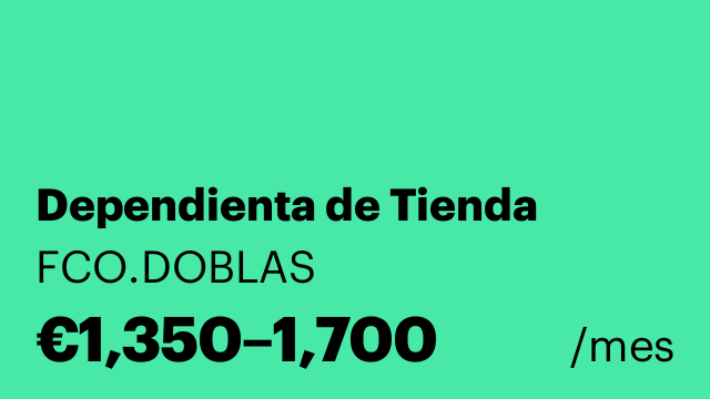 Dependienta de Tienda