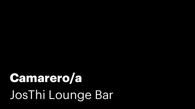 Camarero/a