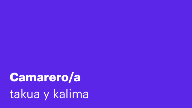 Camarero/a