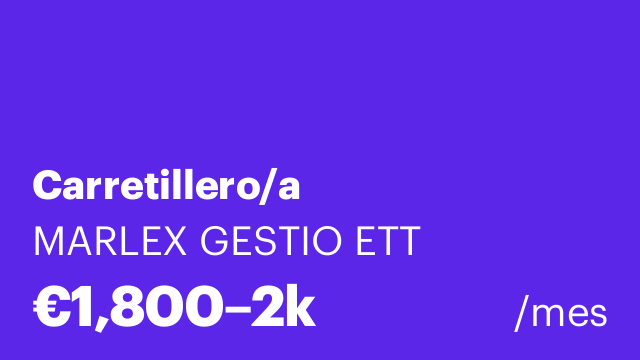 Carretillero/a