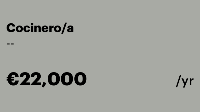 Cocinero/a