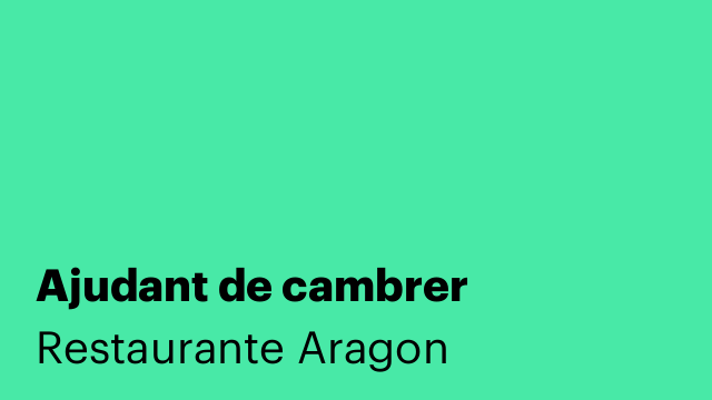 Ajudant de cambrer