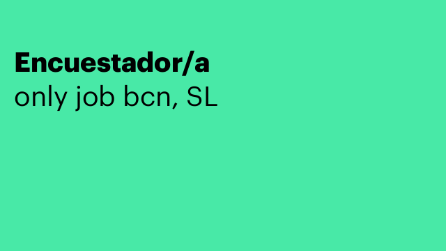 Encuestador/a