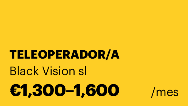 TELEOPERADOR/A