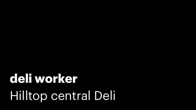 deli worker