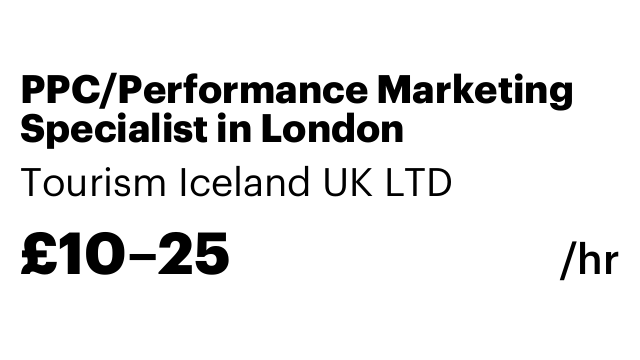 PPC/Performance Marketing Specialist in London