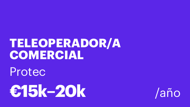 TELEOPERADOR/A COMERCIAL