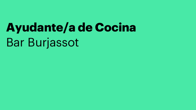 Ayudante/a de Cocina