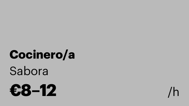 Cocinero/a