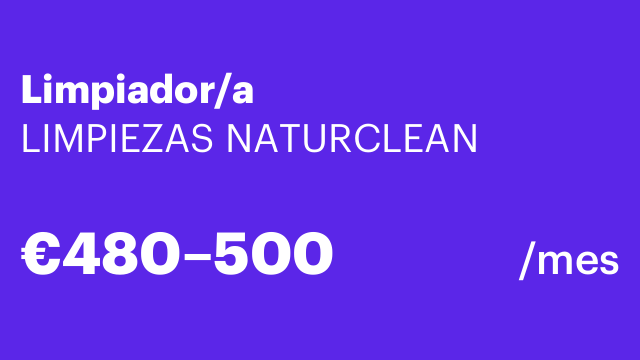 Limpiador/a