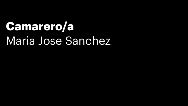 Camarero/a