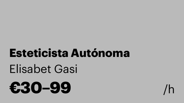 Esteticista Autónoma