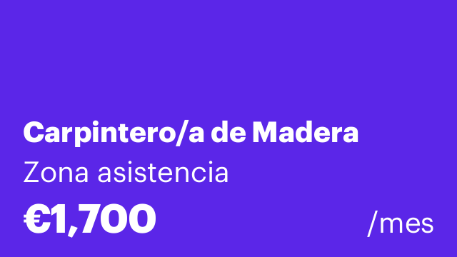 Carpintero/a de Madera