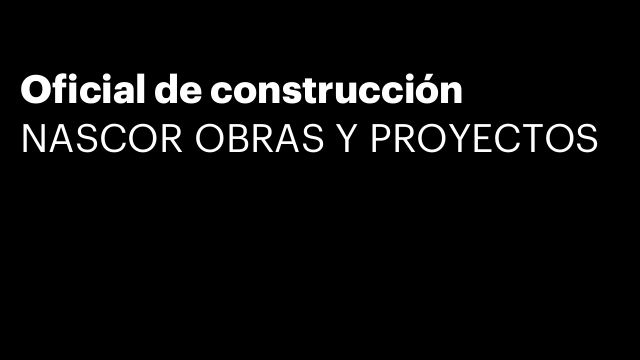 Oficial de construcción