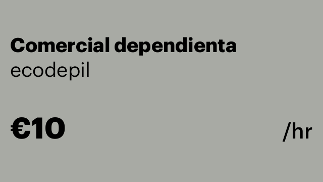 Comercial dependienta