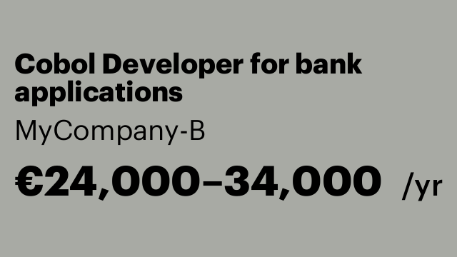Cobol Developer for bank applications