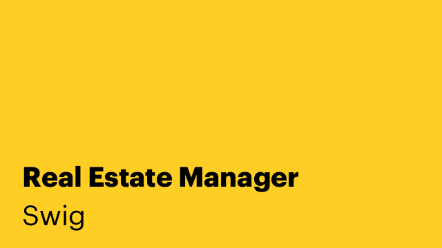 Real Estate Manager